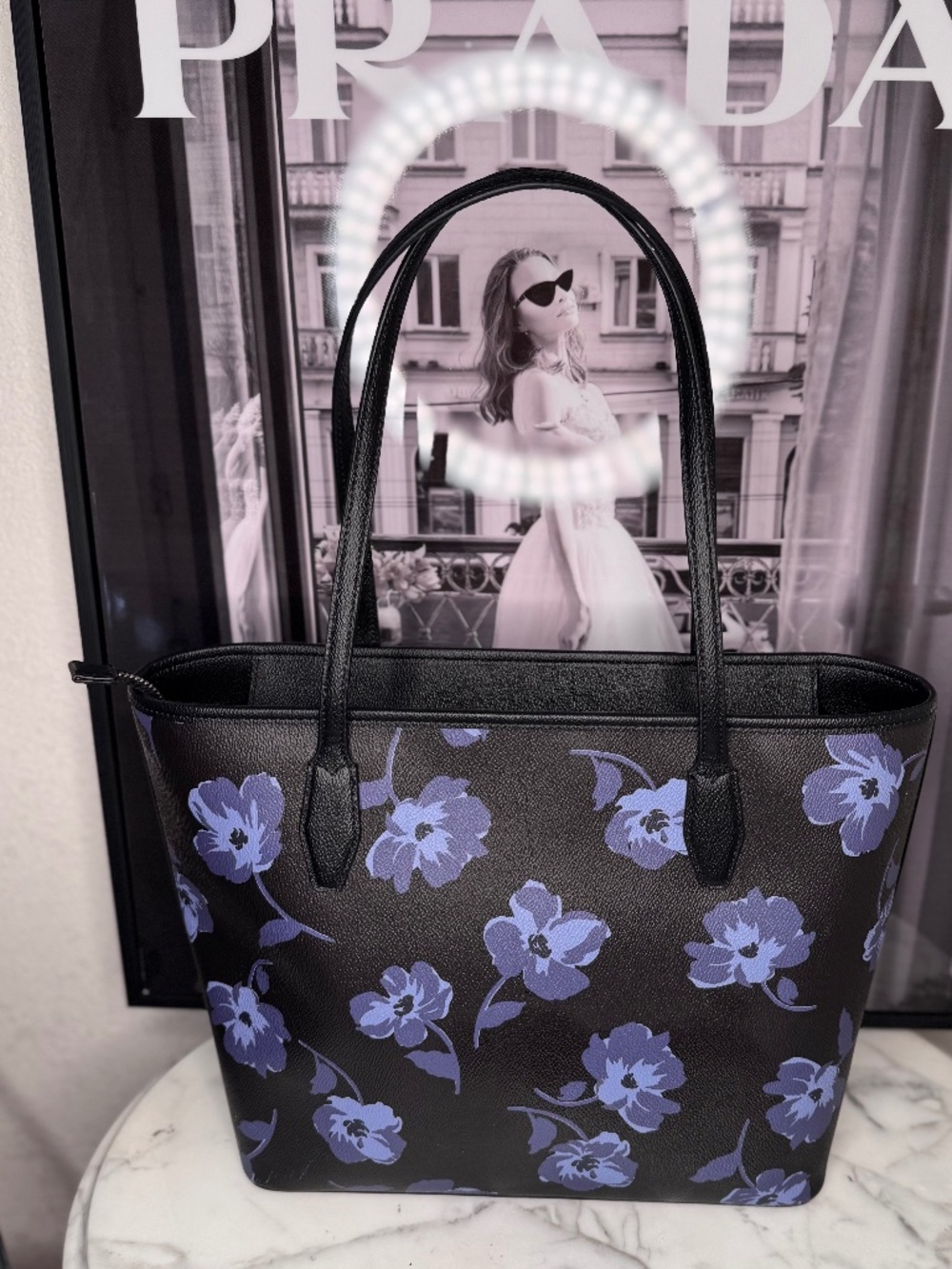 Kate Spade Black Multi Color Poppy Handbag 11/15 - Picture 6 of 9